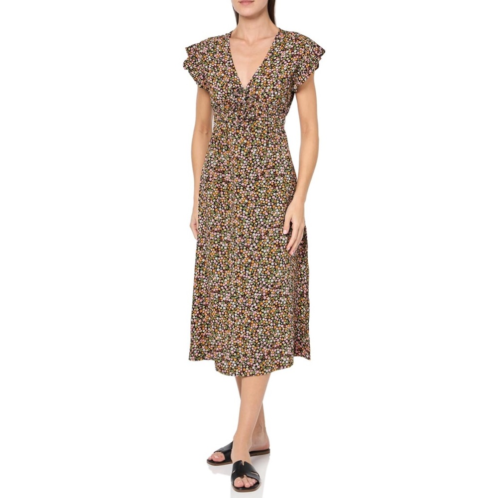 Billabong Women’s Picnic Date Midi Dress - Black Sands